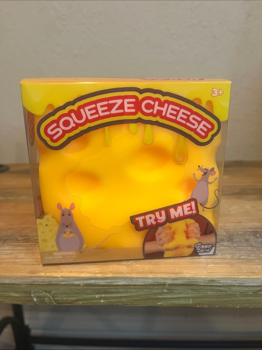 Squeeze Cheese Sensory Toy - Yellow by